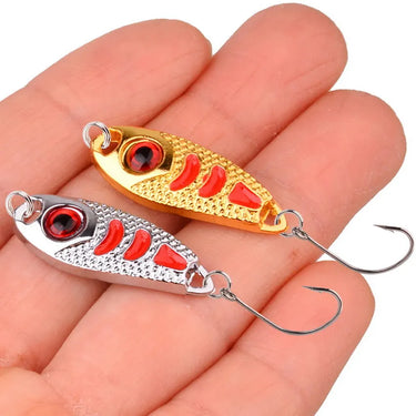 Mini Metal Lure 1.5g 2.5g 3.5g Hard Bait Red Point Fly Fishing Tackle Wobblers Isca Artificial Spoon Fishing