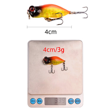 Pencil 3D Eyes Fishing Lures 4cm 3g Topwater  Bait 5Colors Hard Bait Artificial Wobblers Plastic Fishing Tackle