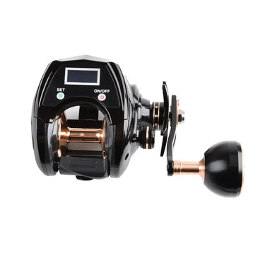 6+1BB Line Counter Baitcasting Reel Digital Display Electronic Fishing Wheel Trolling 6.4:1 Ratio 10kg Max Drag Casting Reels