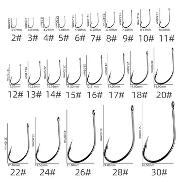 50PCS/Box High Carbon Maruseigo Fishing Hook Fish Jig Hook Japan Carp Hook Fishing Circle Hooks Fly Fishing Tackle