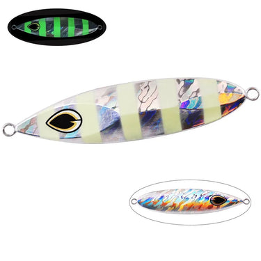 Metal Shore Casting Slow Jig 80g 100g 120g Fishing Lure Jigging Bait Saltwater Artificial Hard Jigs Sea Lures Bait Tackle
