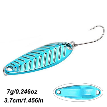 1pcs Metal Fishing Lures Spoon  7g 5g 3.5g Fishing Bait Spoon Hard Lures Metal Lures