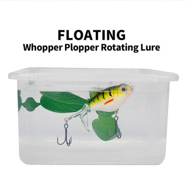 Topwater Fishing Lure 16.6g Popper Wobbler Artificial Hard Bait Bass Popper Soft Rotating Tail Fishing Tackle