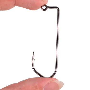 100pcs 7150 Jig Hooks V Bend High Carbon Steel Black Nickle for DIY Jigs Fishing Hooks 6/0 5/0 4/0 3/0 2/0 1/0