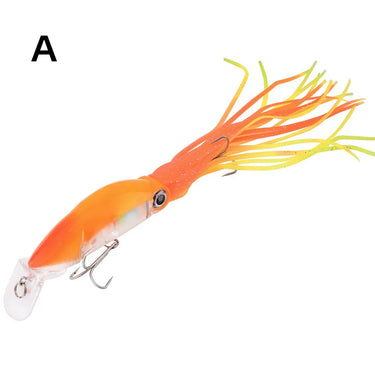 Large Simulation Octopus Squid Fishing Lures Bait 19g 38g 3D Eyes Fishing Lure Hard Bait Wobbler Squid Jig Lure
