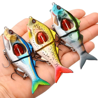 Multi-Jointed Swimbaits with Propeller Slow Sinking Bionic Artificial Bait for Freshwater and Saltwater Fishing Tackles