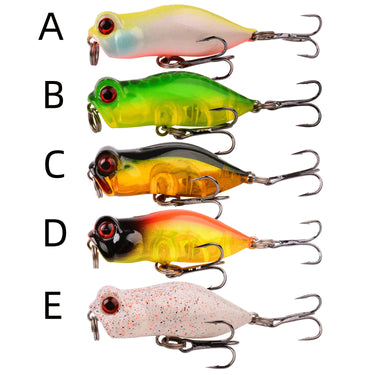 Pencil 3D Eyes Fishing Lures 4cm 3g Topwater  Bait 5Colors Hard Bait Artificial Wobblers Plastic Fishing Tackle
