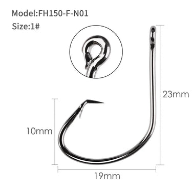 100pcs/box Octopus Fishing Hooks High Carbon Steel Barbed Circle Hook Tackle Fishhook for Carp Fishing