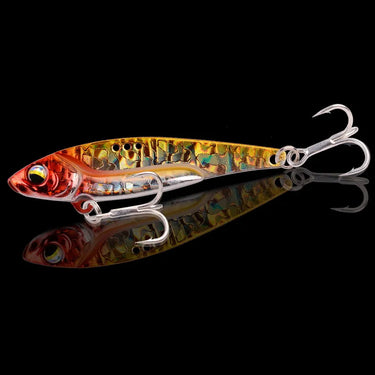 VIB Lure 3D Eyes Pencil 7g 10g 14g 20g Balancer Spoon Spinner Painting Fishing Lure Hard Bait Fishing Tackle Treble Hook