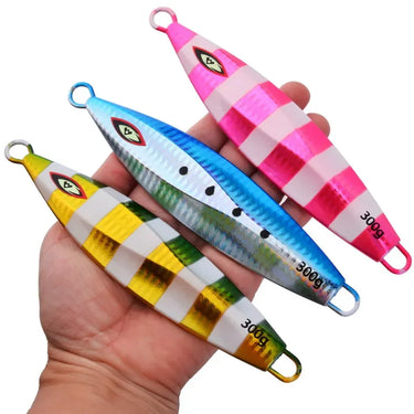 Slow Jigging Metal Jigs100g 150g 200g 250g 300g Shore Jigging Artificial Hard Bait Luminous Spoon Fishing Lures