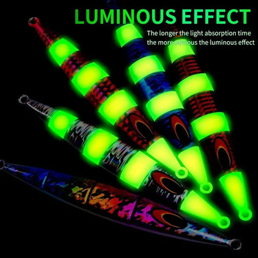 Sinking Saltwater Metal Luminous Deep-sea Boat Fishing Jigging Lure Long Cast Metal Jig Fishing Lures Sea Fishing Jigs