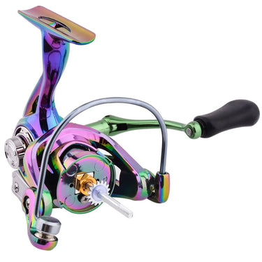 Colorful Spinning Reel Zero Play 2000-7000 Series 12KG Powerful Drag Lure Fishing Reel 3+1BB for Smooth Casting