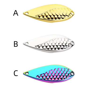 Metal Trout Spoon Fishing Lure 2.5g-20g Pesca Wobbler Spinner Artificial Hard Baits Lures Noise Paillette Bass Tackle