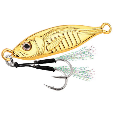 Metal Jig Fishing Lure S Shape7g-80g Micro Jigging Lure Artificial Bait Boat Jig Lures Super Hard Fishing Lure
