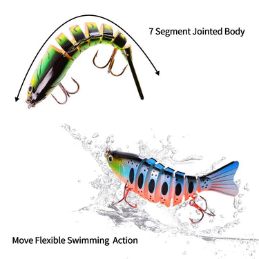 Wobblers Fishing Lures Artificial Multi Jointed Sections Artificial Hard Bait Trolling Pike Carp Fishing Tools