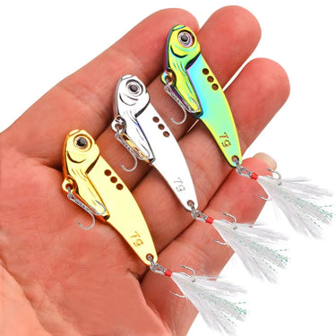Colorful Funny VIB 5/7/12/18G Metal Vib Blade Lure Sinking Vibration Baits Artificial Vibe for Bass Pike Perch Fishing Tackle