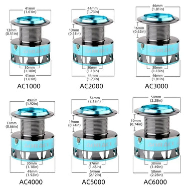 Spinning Fishing Reel 1000-6000, Fresh and Saltwater Fishing Reel Up To 22Lbs Carbon Fiber Drag, Baitcasting Reel