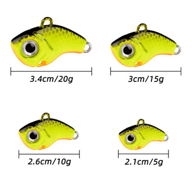 5g -20g Rotating Metal VIB Vibration Bait Spinner Spoon Fishing Lures Jigs Trout Winter Fishing Hard Baits Tackle Pesca