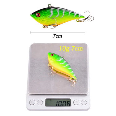 VIB Fishing Lure Lead Swim Minnow Wobbler Hard Bait 70mm 10g Artificial Crankbait  Sea Fishing Bass Diving Swivel Bait