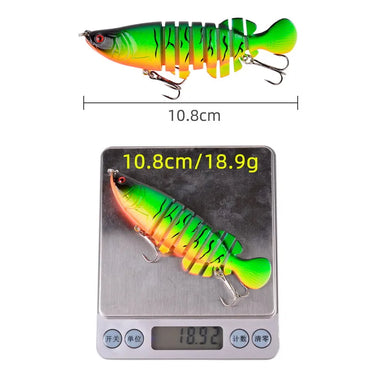 11cm 19g Fishing Lure Multi Jointed Hard Bait Lifelike Joint Bait 8 Segments Hard Bait Fishing Lure Swimbait Lure