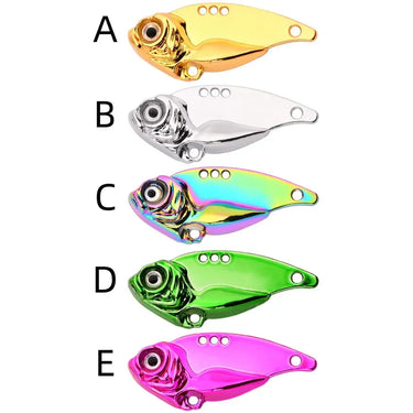 Spinner Bait 7g 10g 15g 20g Metal Vib Fishing Lure Trolling Rotating Spoon Wobbler Sinking Hard Bait With Sequin Pesca