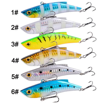 9cm 28g Hard Sea Fishing Lure VIB Treble Hook Fishing Sinking Vibe Lures Winter Pencil Lure Hard Baits