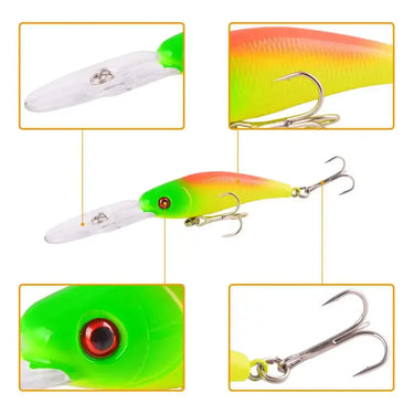 10.2cm 9.4g Crankbait Fishing Lure Artificial Crank Hard Bait Plastic Lifelike Swimbait Fishing Wobbler Japan Fish Lures