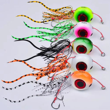 40G-180G Jig Saltwater Fishing Lures Bass Wobblers Carp Crankbait Pesca Artificial Tackle Sea Fishing Lure Jig Bait With Skirts
