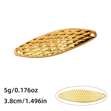 Hard Sequin Metal Fishing Lures  Diamond Spinner Bait  Artificial Bass Hard Sequin, Steel Hook Lures 5g 10g 15g 20g Weights