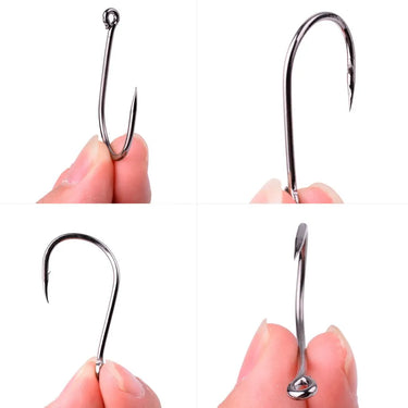 100/50pcs box Fishing Hooks Set Barbed Single Circle Carp Hook High Carbon Steel Sea Fishinhook Fly Fishing  Accessories Tackle