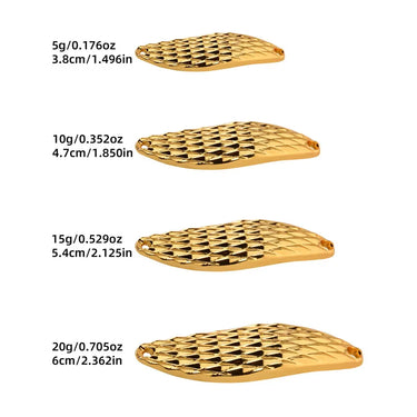 Hard Sequin Metal Fishing Lures  Diamond Spinner Bait  Artificial Bass Hard Sequin, Steel Hook Lures 5g 10g 15g 20g Weights