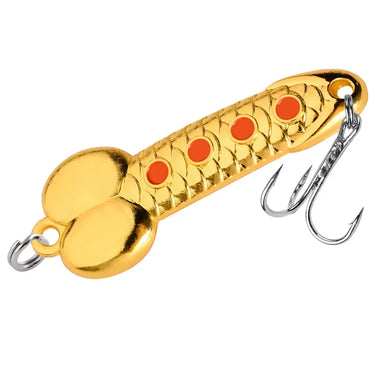 Metal Spoon Hard Fishing Lure Artificial Wobblers for Trolling Trout Spoon Bait Bass Pike with Treble Hook