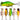 Pencil 3D Eyes Fishing Lures 4cm 3g Topwater  Bait 5Colors Hard Bait Artificial Wobblers Plastic Fishing Tackle