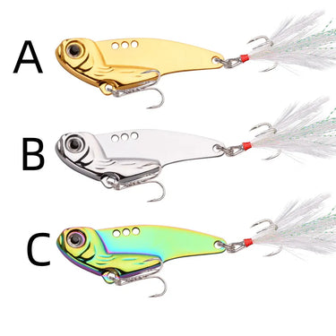 Colorful Funny VIB 5/7/12/18G Metal Vib Blade Lure Sinking Vibration Baits Artificial Vibe for Bass Pike Perch Fishing Tackle