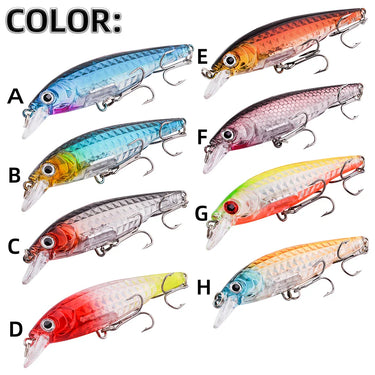 Minnow Sound Bead Fishing Lures 9cm Artificial Bait Good Action Wobblers High Quality Hard Baits Sea Bass