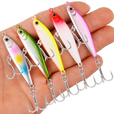 5cm 10g Metal Jig VIB Fishing Lure Sinking Lures Sea Jigs Spoon Winter Fishing Good For Fishing Jigging Lure Hard Ice Bait