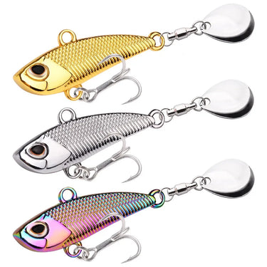 Silvery Golden Colorful Spoon Jigging Lure Metal Treble Hook Casting Blade Spinner Trolling Spoonbait Fishing Tackle Lures