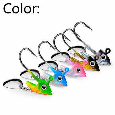 1pc High-Performance Lead Jig Head Crank Hooks for Soft Worm Wobbler Lure Fishing - 9g to 15g - for Catching More Fish
