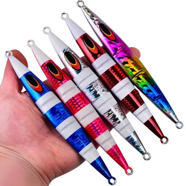 Sinking Saltwater Metal Luminous Deep-sea Boat Fishing Jigging Lure Long Cast Metal Jig Fishing Lures Sea Fishing Jigs