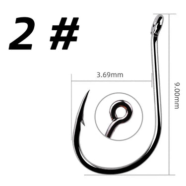 100/50pcs box Fishing Hooks Set Barbed Single Circle Carp Hook High Carbon Steel Sea Fishinhook Fly Fishing  Accessories Tackle