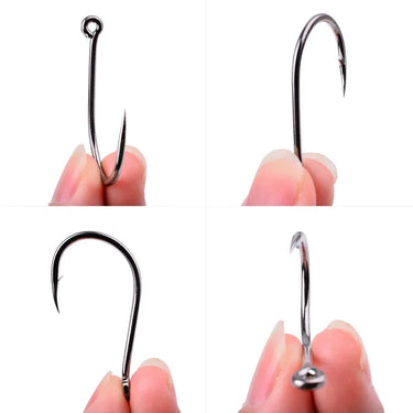 20/50pcs Fishing Hooks Set Barbed Single Circle Carp Hook High Carbon Steel Sea Fishinhook Fly Fishing Accessories Tackle