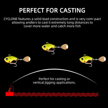 5g -20g Rotating Metal VIB Vibration Bait Spinner Spoon Fishing Lures Jigs Trout Winter Fishing Hard Baits Tackle Pesca