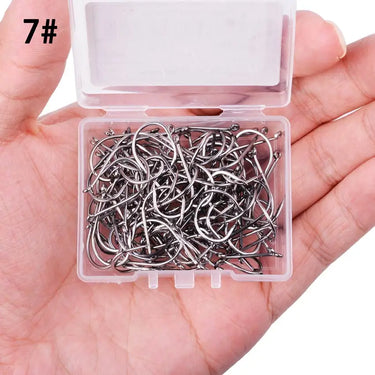 20/50pcs Fishing Hooks Set Barbed Single Circle Carp Hook High Carbon Steel Sea Fishinhook Fly Fishing Accessories Tackle