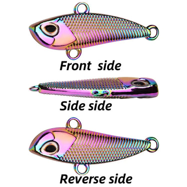 Silvery Golden Colorful Spoon Jigging Lure Metal Treble Hook Casting Blade Spinner Trolling Spoonbait Fishing Tackle Lures