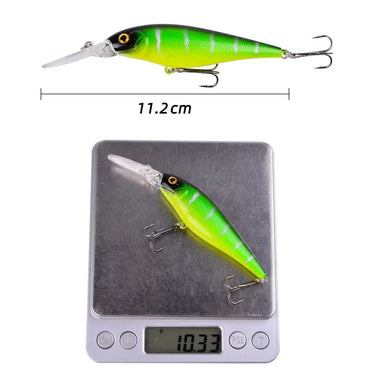 Minnow Fishing Lure 11cm 10g Floating Hard Wobbler Bait Crankbait Carp Striped Bass Pesca Fishing Tackle SwimBait