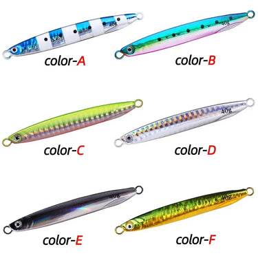 Metal Casting Jig 7G 10G 21G 30G 40G Shore Drag Cast Jigging Spoon Fishing Lure Artificial Bait Tackle Lures Fishing