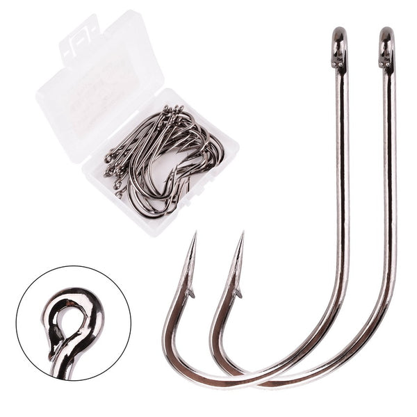 Fish Hook Fishhook 20Pcs/Box Size6-4/0# High Carbon Steel Jigging Carp Anzol Fishhooks Jig Fish Fishing Tackle Tools Accessories